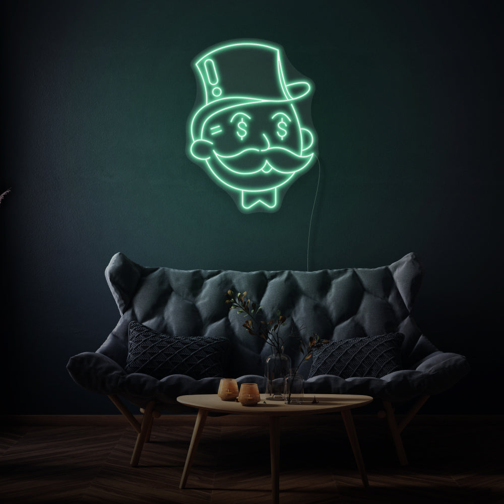 Monopoly Man LED Neon Sign