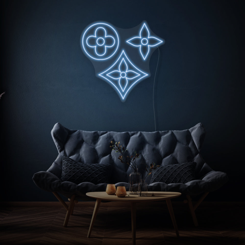 Vintage Flowers LED Neon Sign