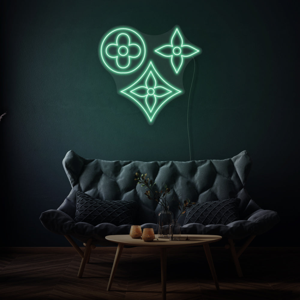 Vintage Flowers LED Neon Sign