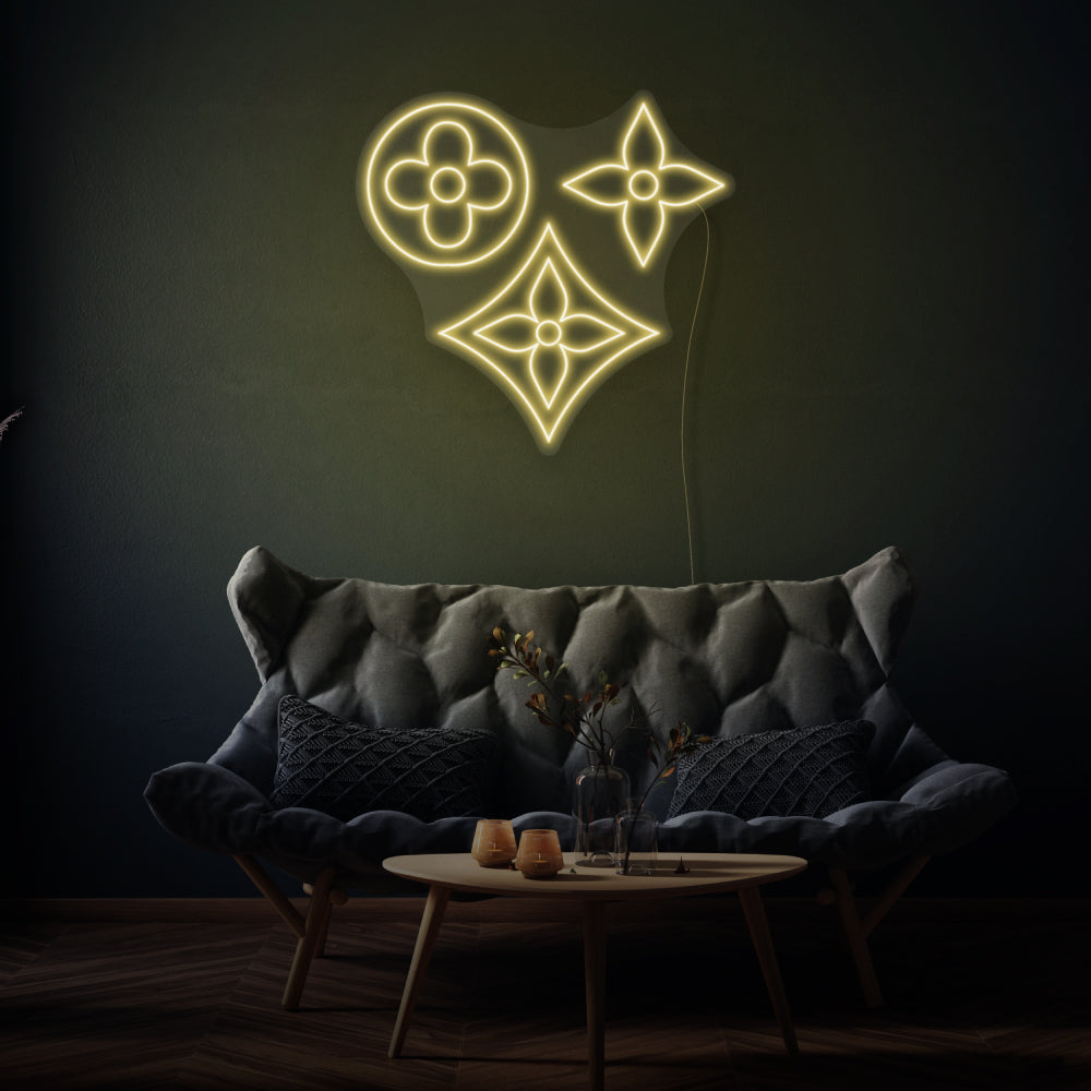 Vintage Flowers LED Neon Sign