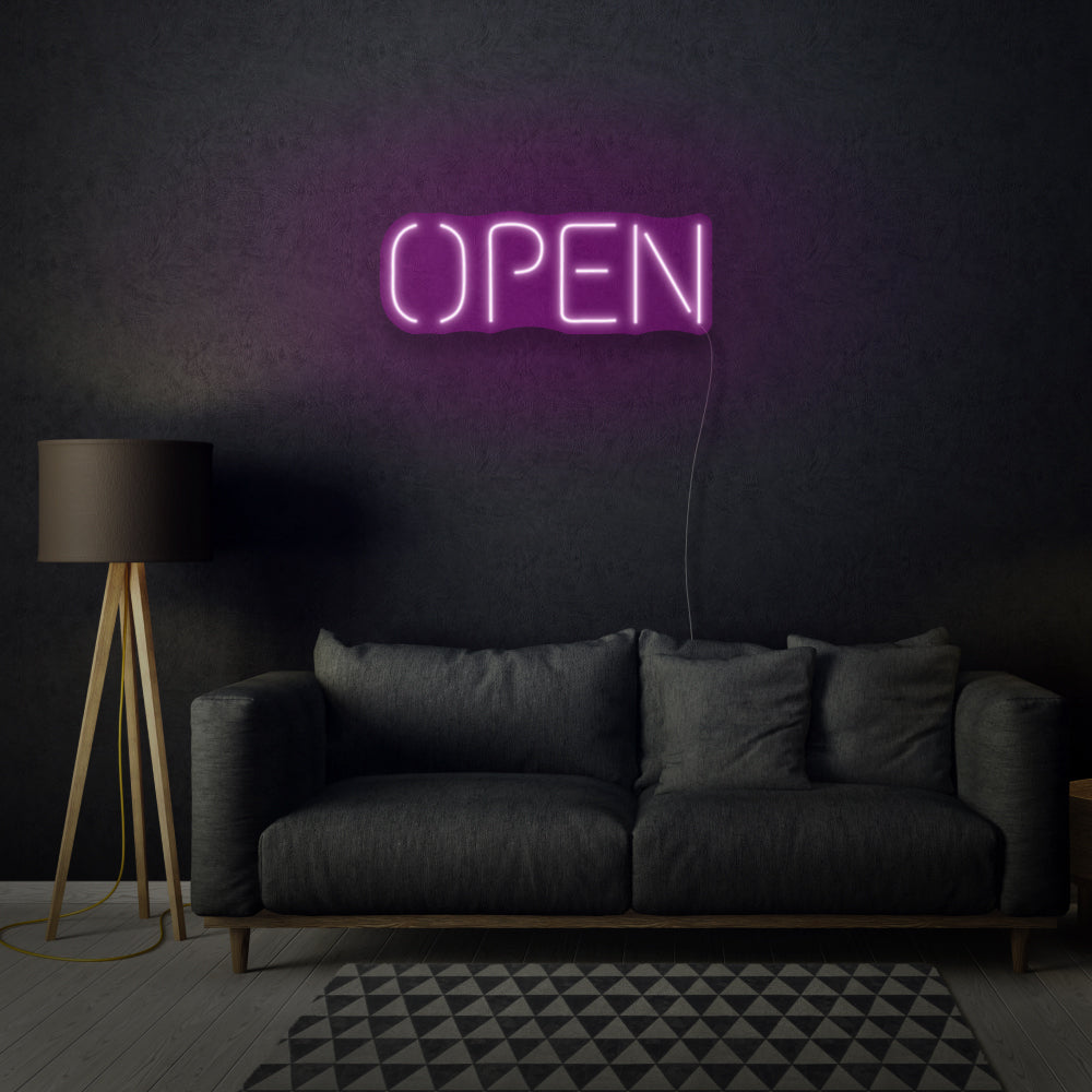 Minimalist Open LED Neon Sign