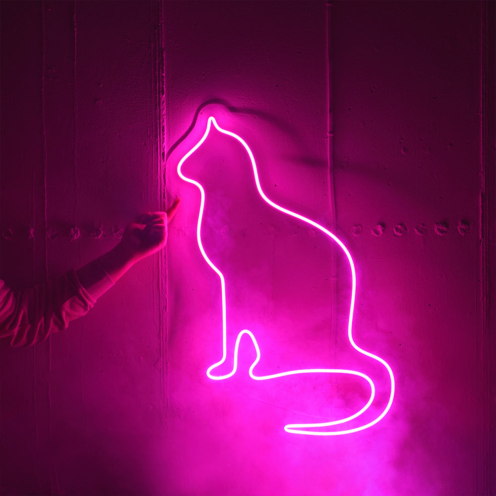 Cat Silhouette LED Neon Sign