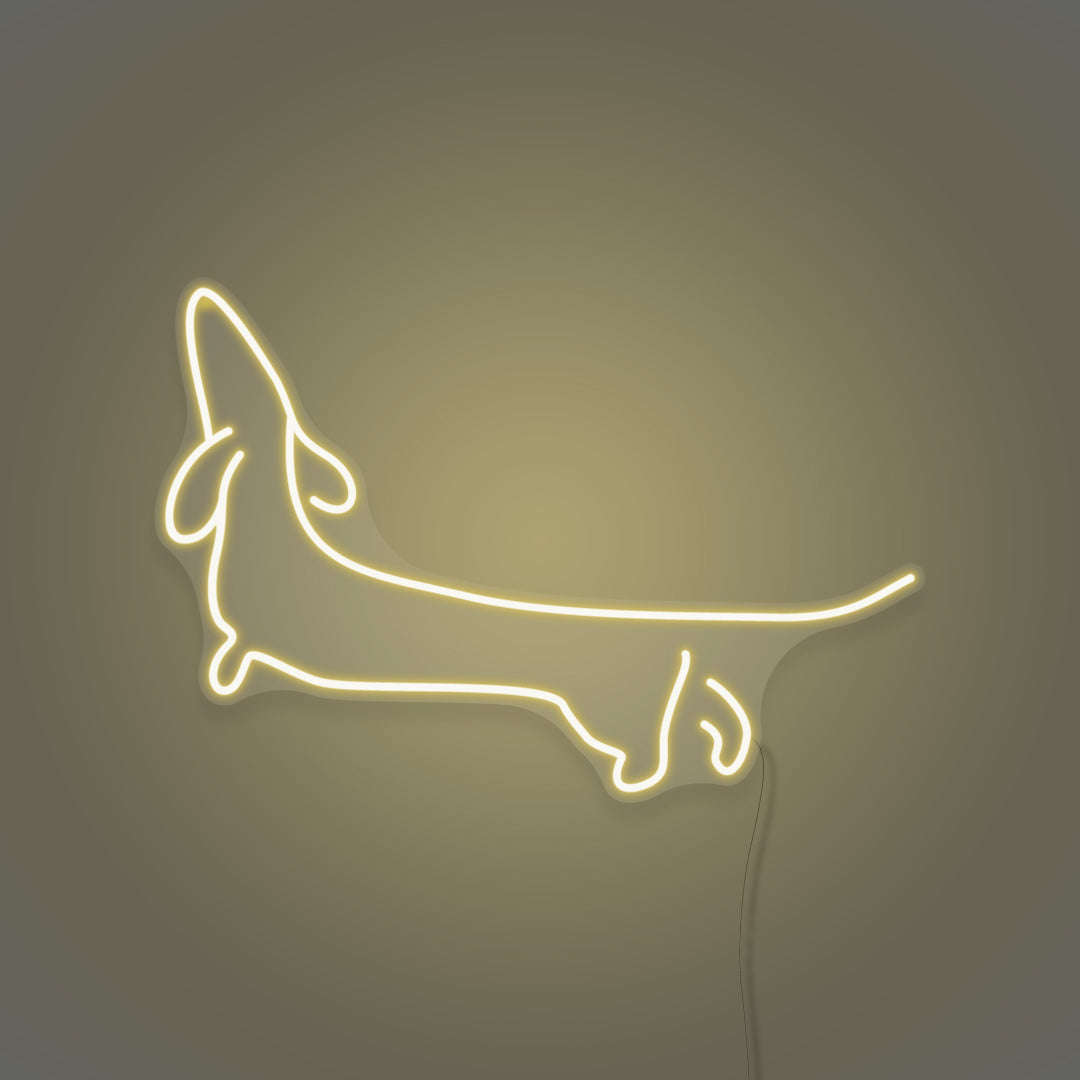Doghnuts Led Logo Dachshund Dog LED Neon Sign