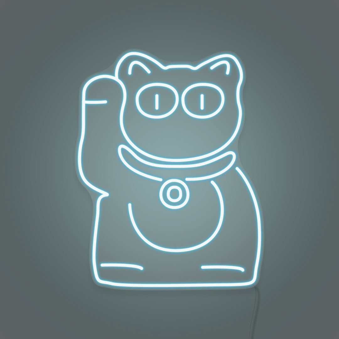Waving Cat LED Neon Sign