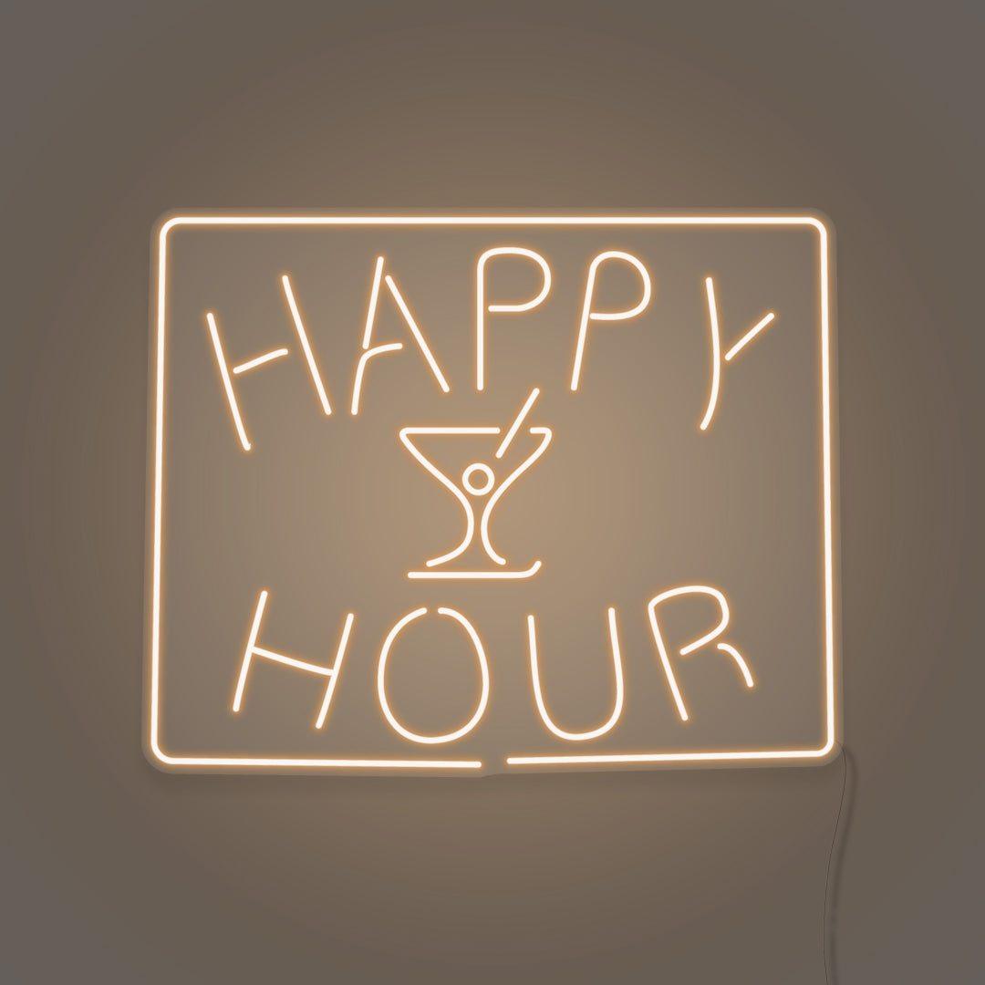 Happy Hour LED Neon Sign