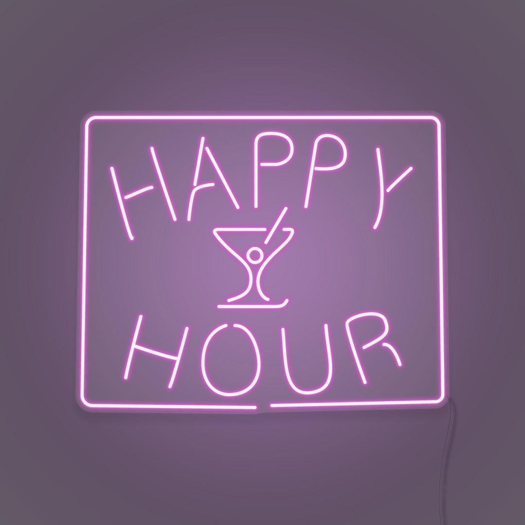 Happy Hour LED Neon Sign