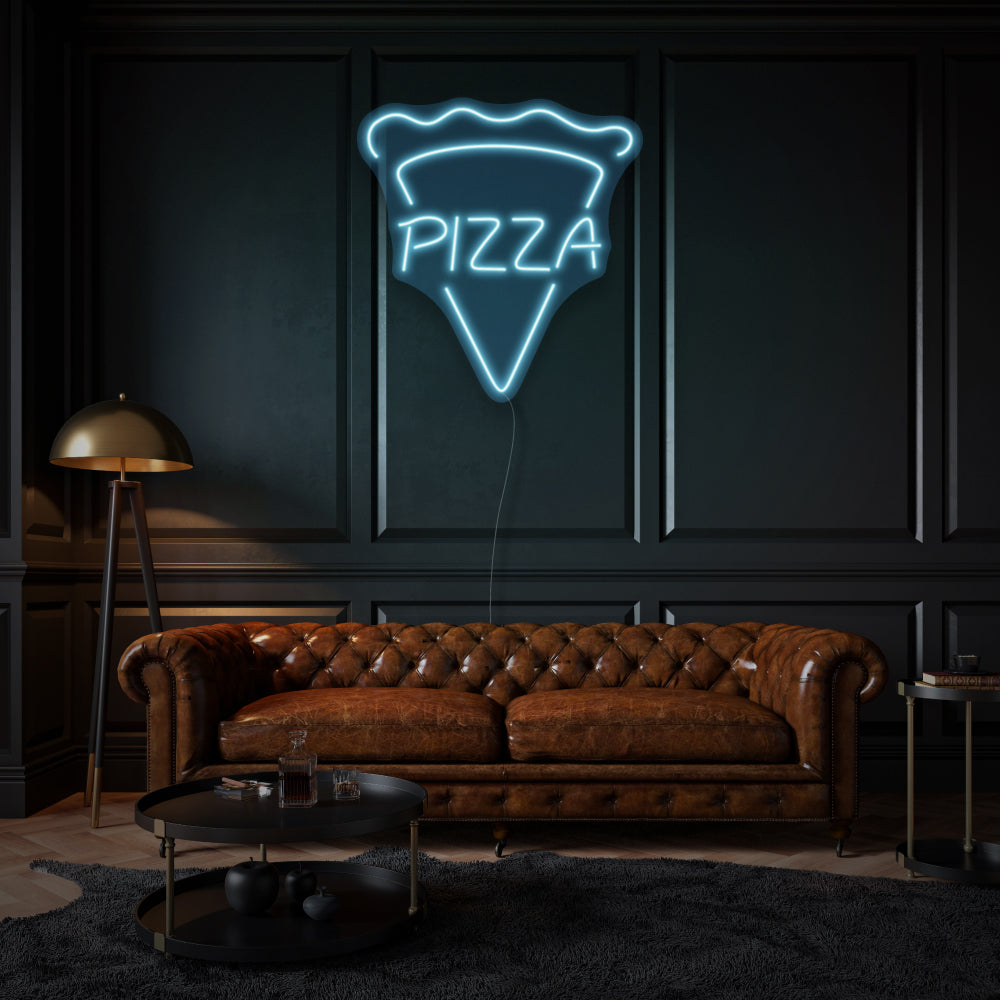 Vertical Pizza LED Neon Sign