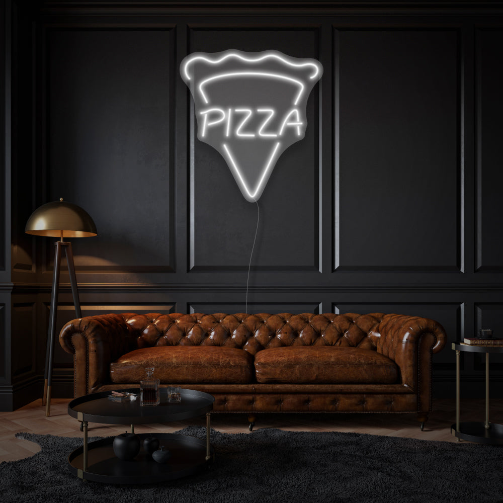 Vertical Pizza LED Neon Sign