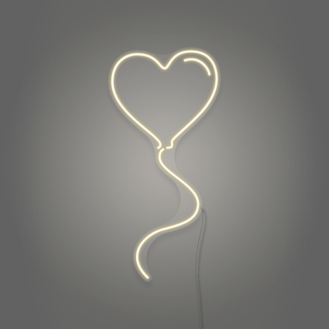 Heart Shapped Balloon LED Neon Sign