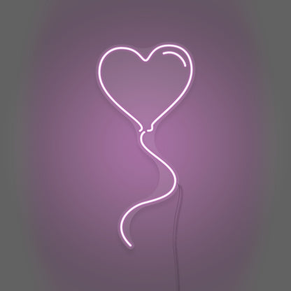 Heart Shapped Balloon LED Neon Sign