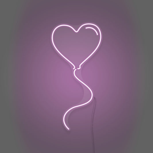 Heart Shapped Balloon LED Neon Sign