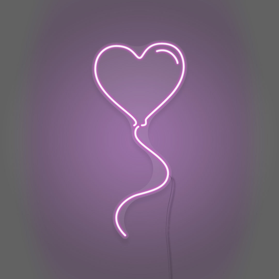 Heart Shapped Balloon LED Neon Sign