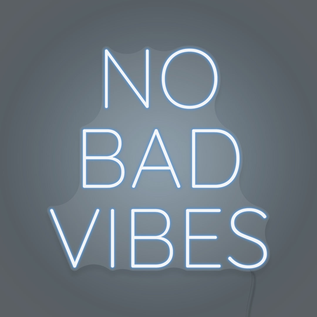 Buy No Bad Vibes Room Display LED Neon Light Sign — Way Up Gifts