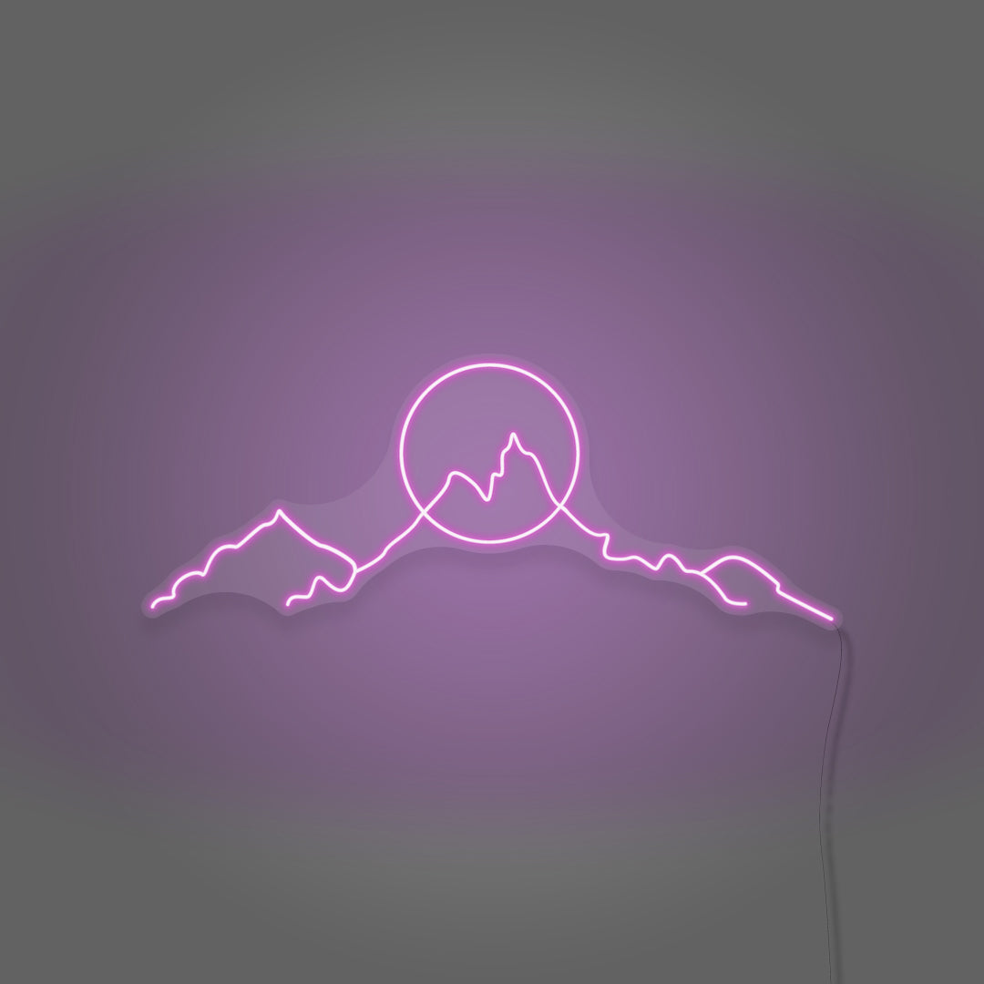 Mountain LED Neon Sign