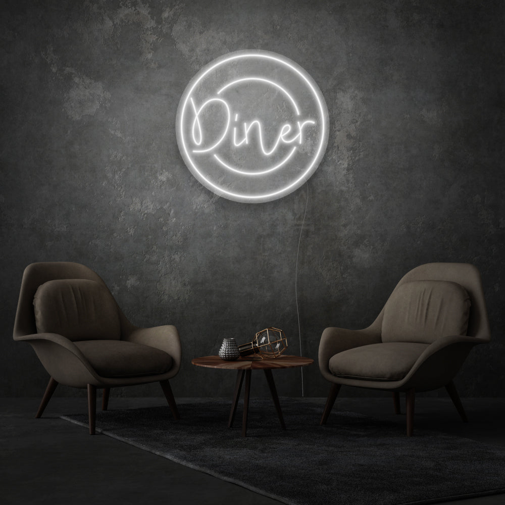 Diner On A Plate LED Neon Sign