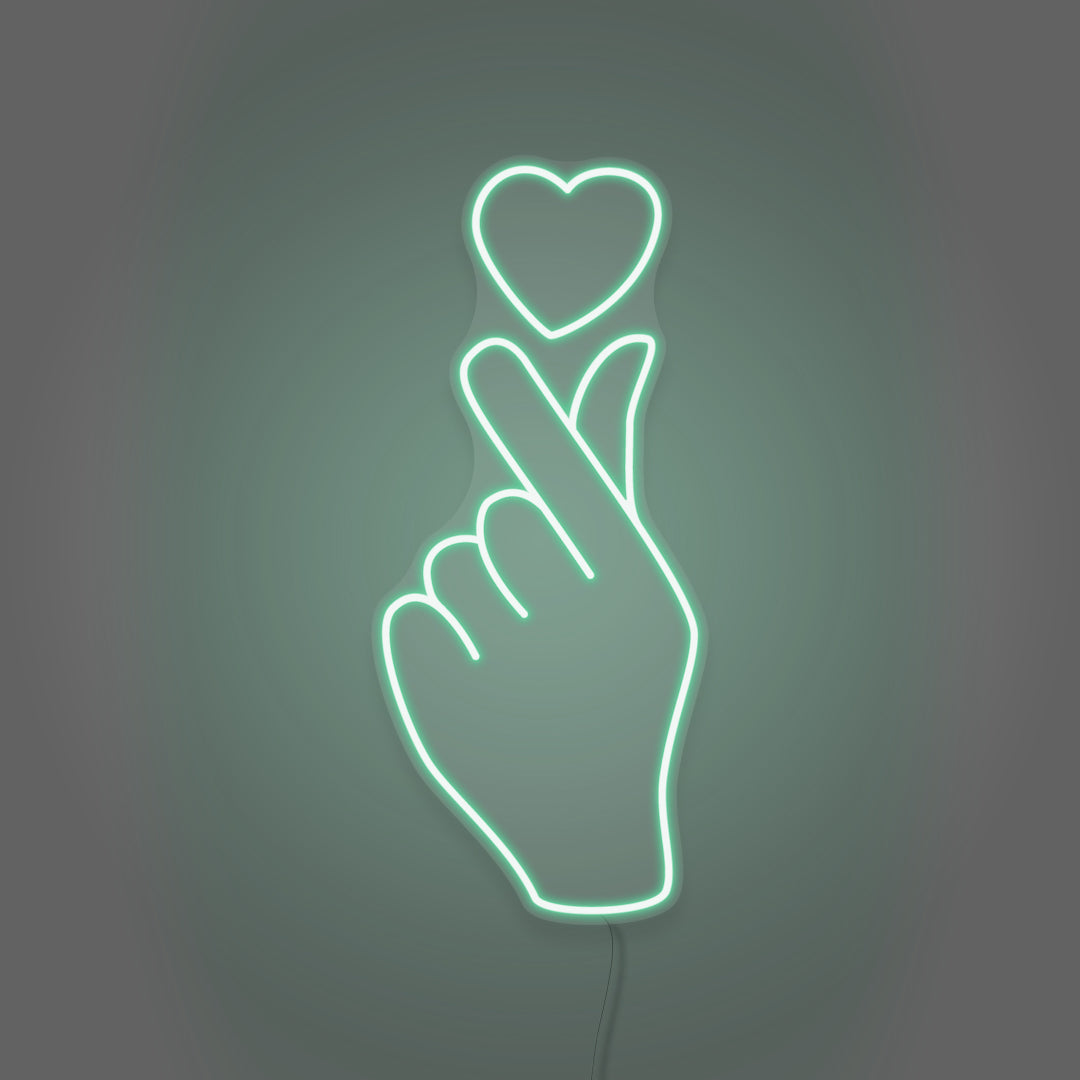 Hand Squeezing Heart LED Neon Sign