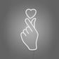 Hand Squeezing Heart LED Neon Sign