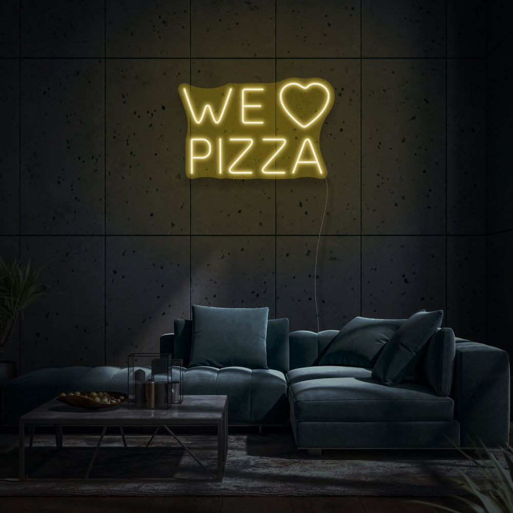 We Love Pizza LED Neon Sign