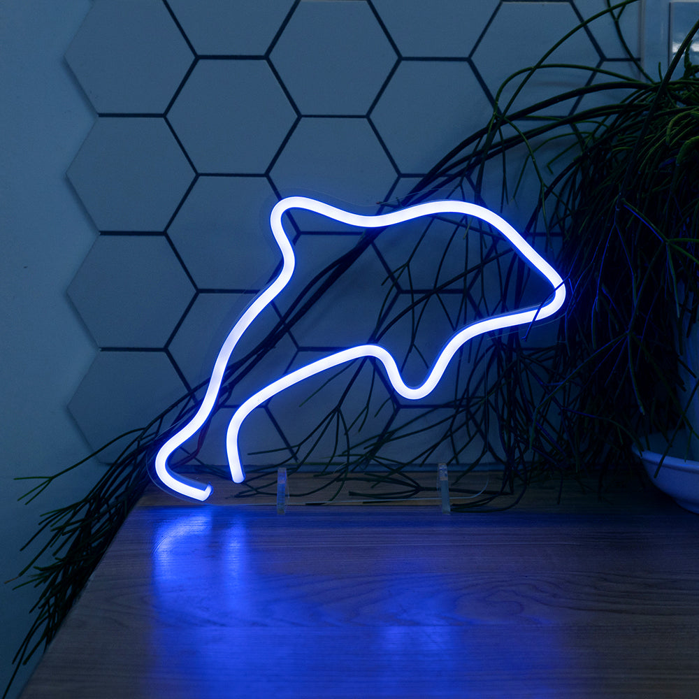 Dolphin LED Mini Neon Sign