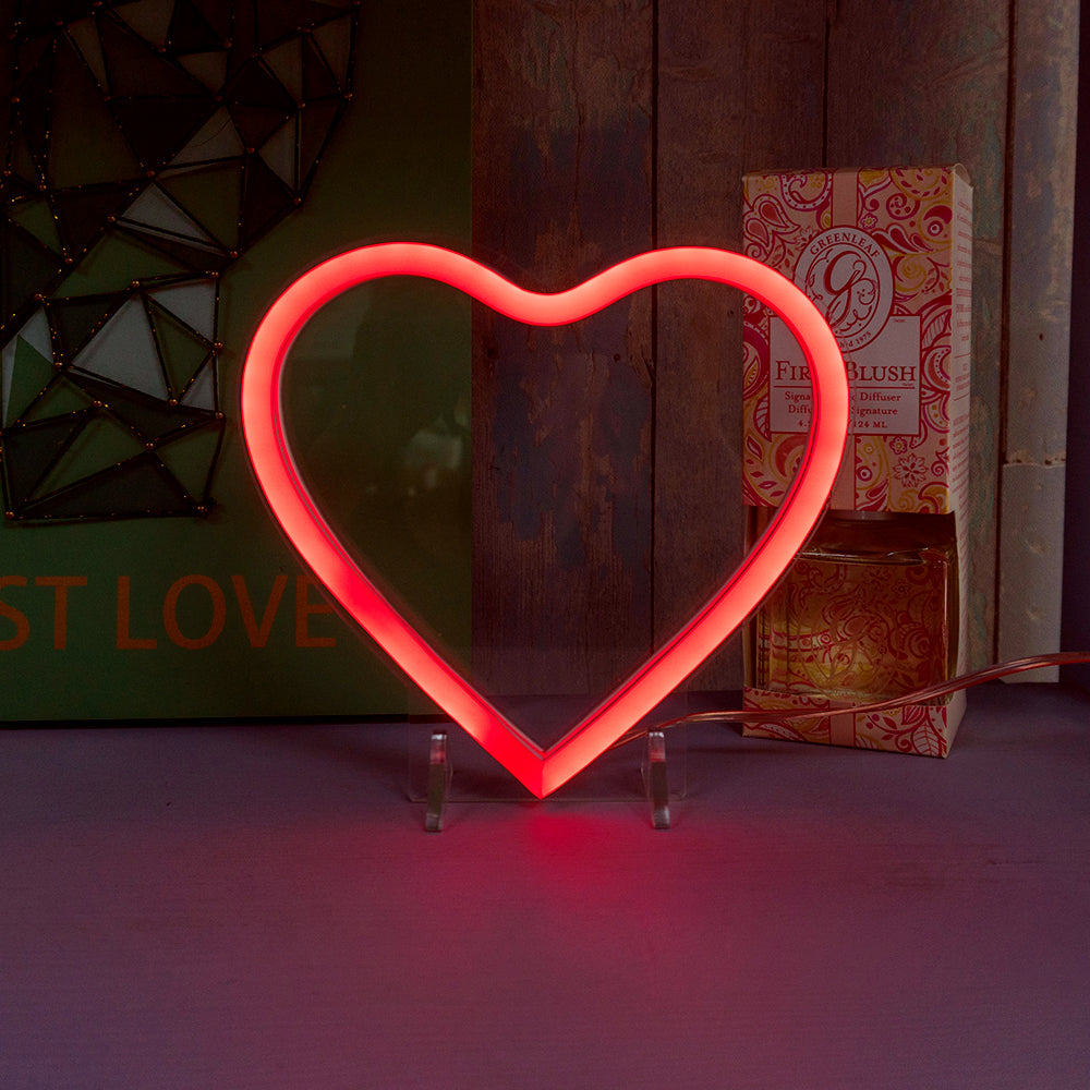 Heart LED Mini Neon Sign