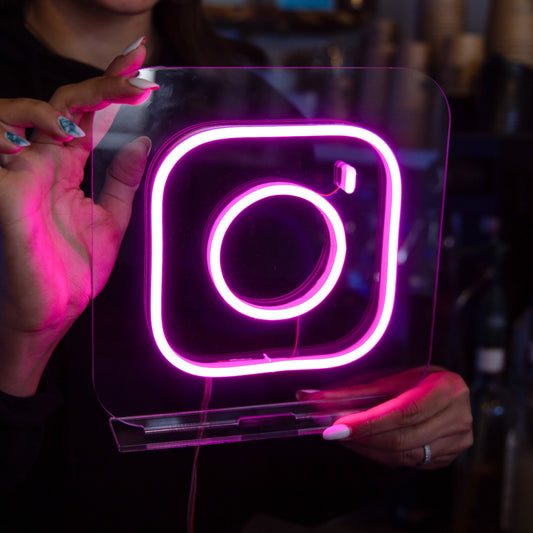 Instagram Logo Mini Neon LED Sign