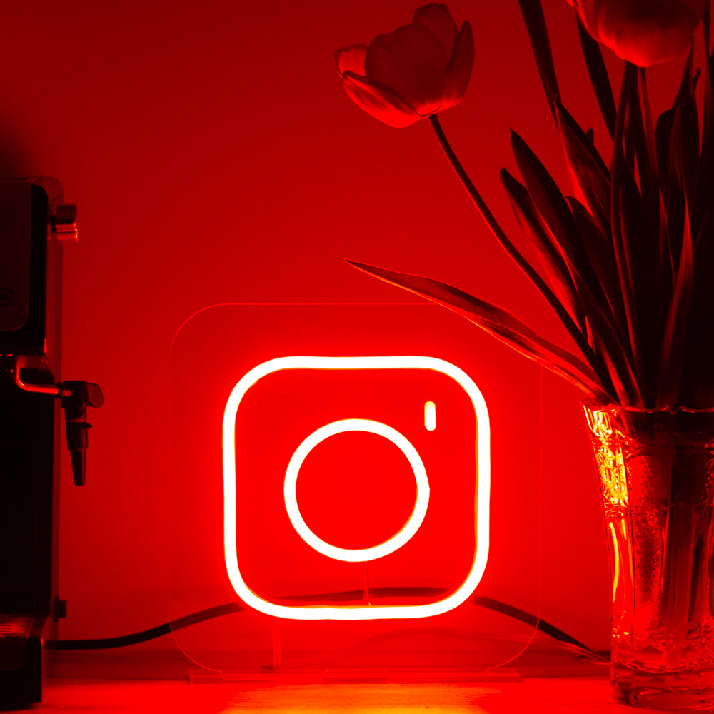 Instagram Logo Mini Neon LED Sign – ⚡ Neon Signature™