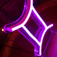 Gemini Zodiac Sign Mini Neon LED Sign