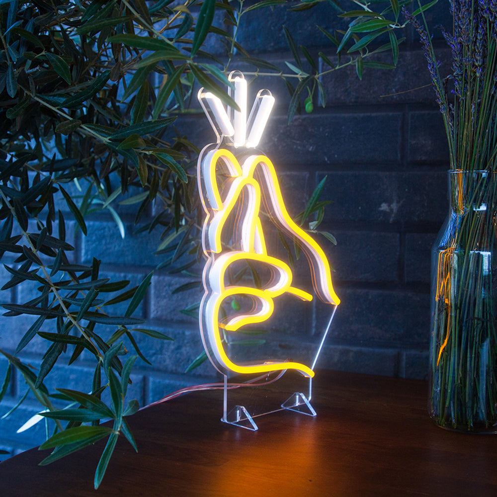 Finger Snapping Mini Neon LED Sign