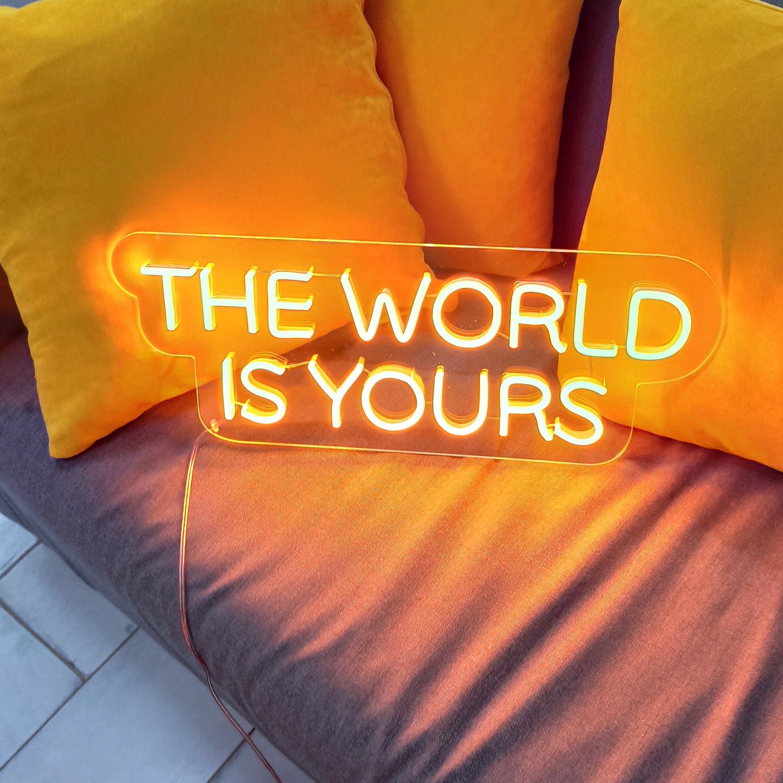 The world is yours LED NEON SIGN