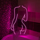 Naked Woman's Back LED Neon Sign