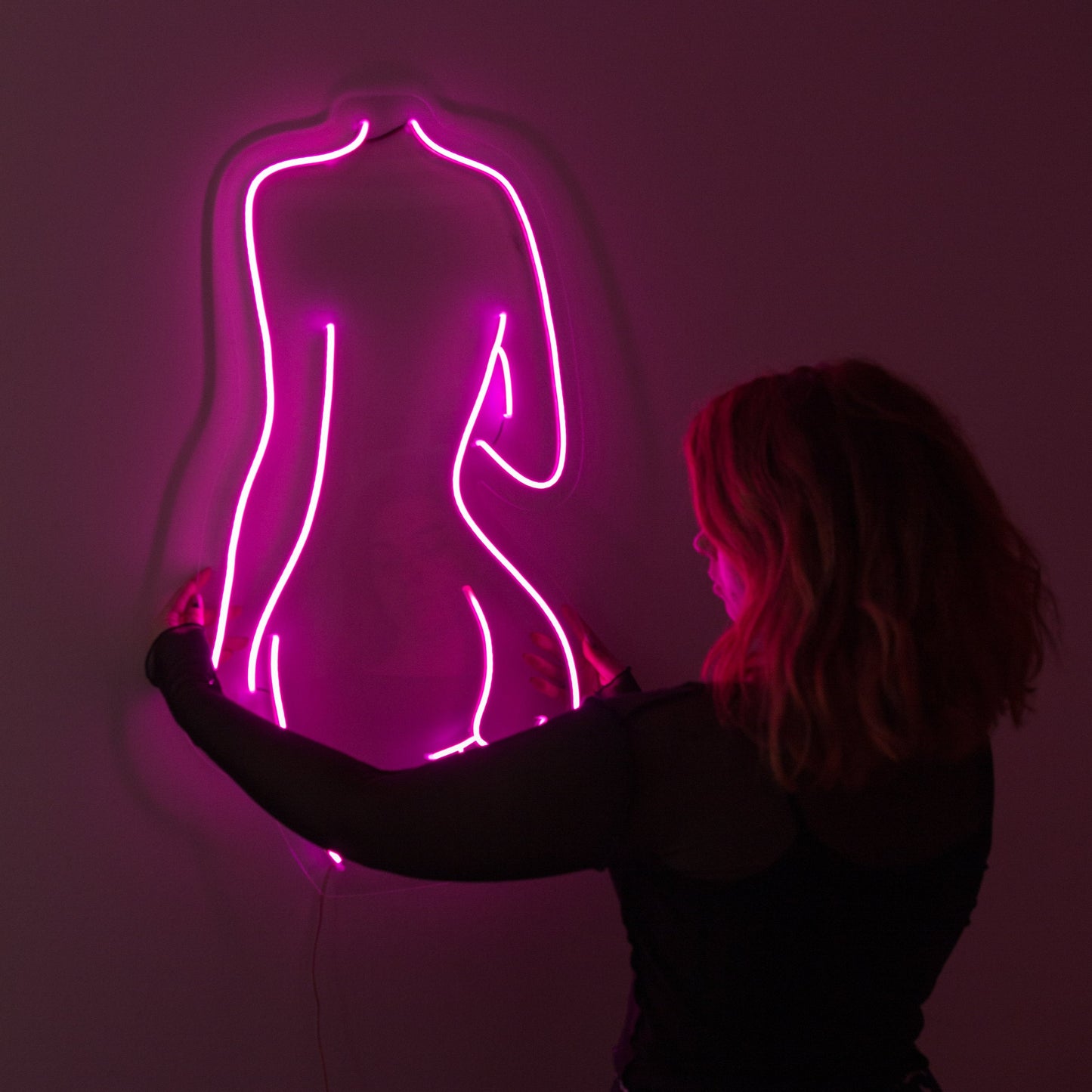 Naked Woman's Back LED Neon Sign
