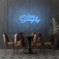 Live Simply Neon Lights Writing