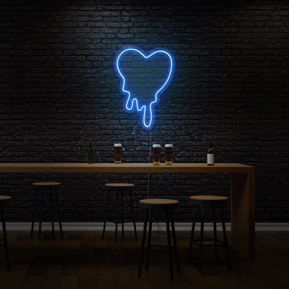 Melting Heart Custom Neon Light