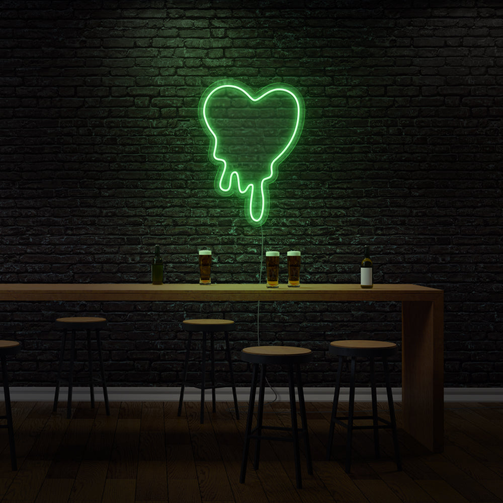 Melting Heart Custom Neon Light