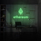 Ethereum Logo Neon Sign