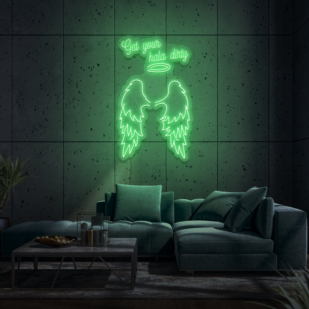 Get Your Halo Dirty Customizable Neon Light