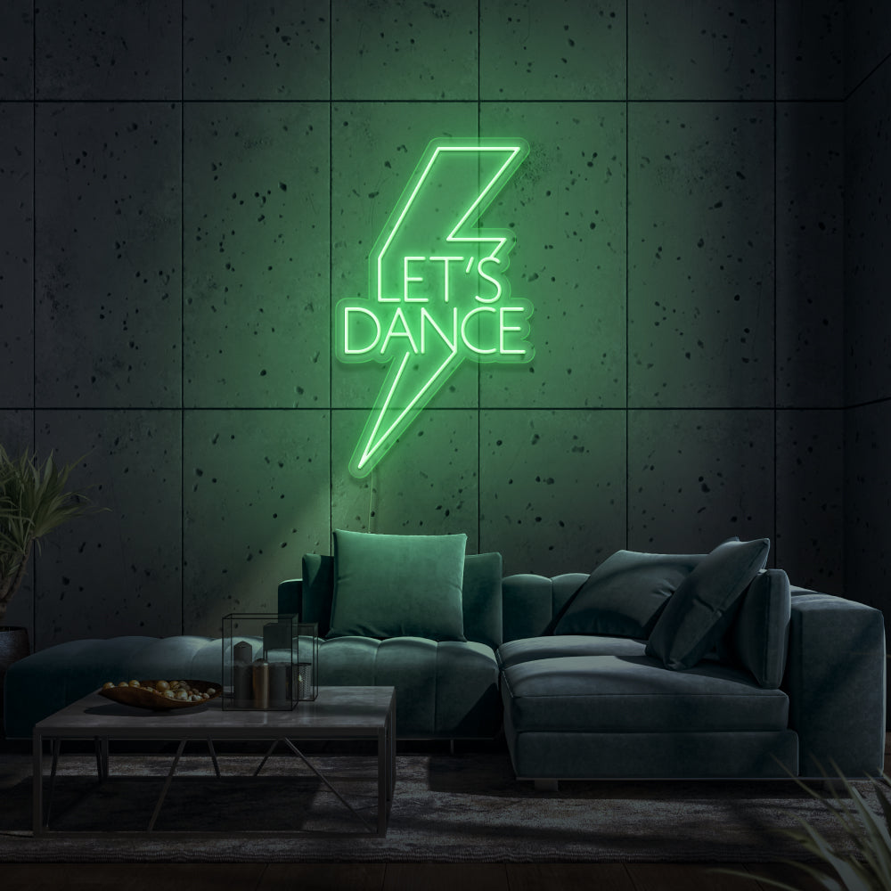 Let's Dance Personalized Gifts Handmade Real Glass Neon 