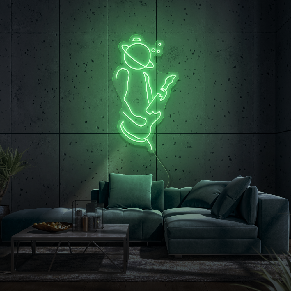 Space Musician LED Neon Sign