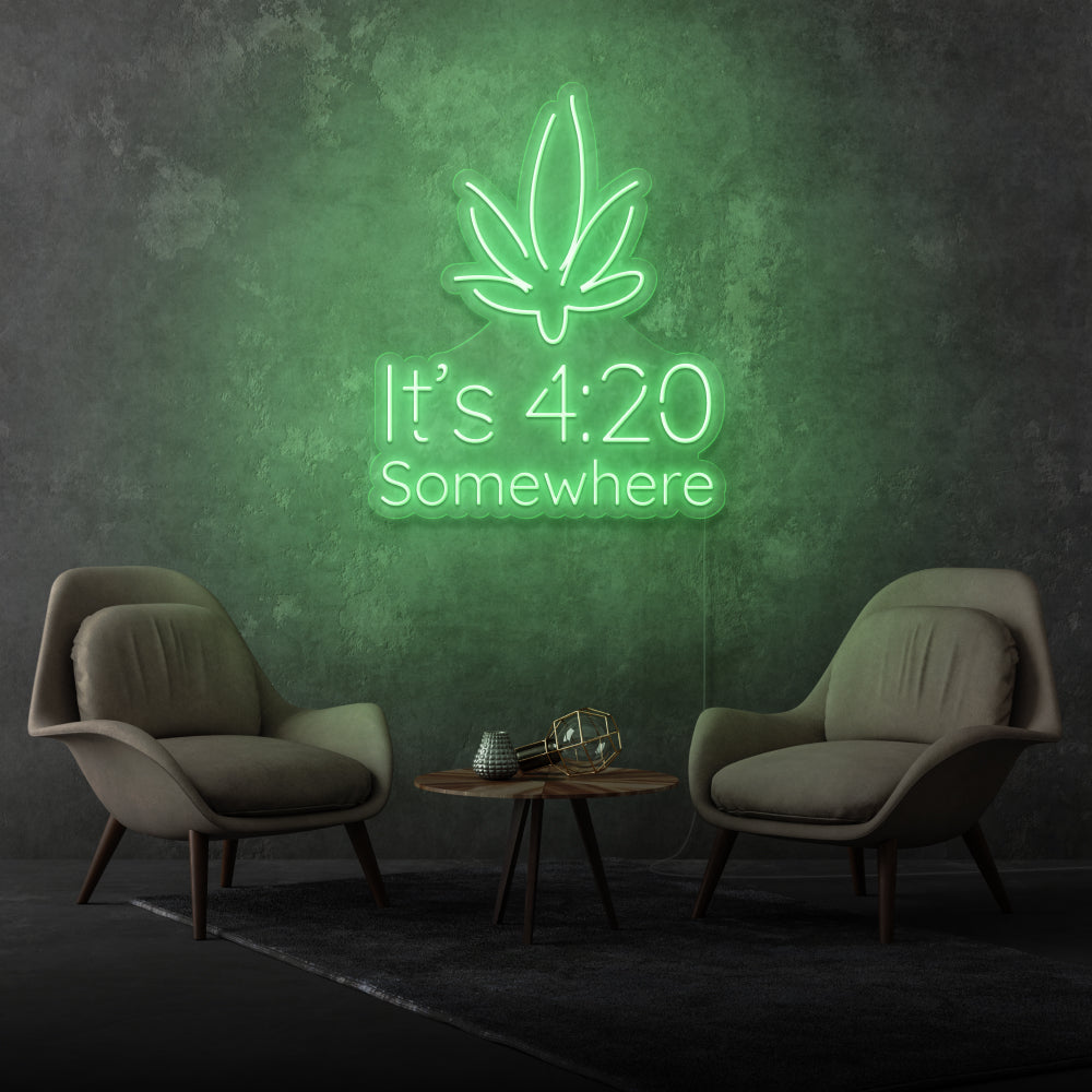 It’s 4:20 Somewhere Custom-made Neon Sign