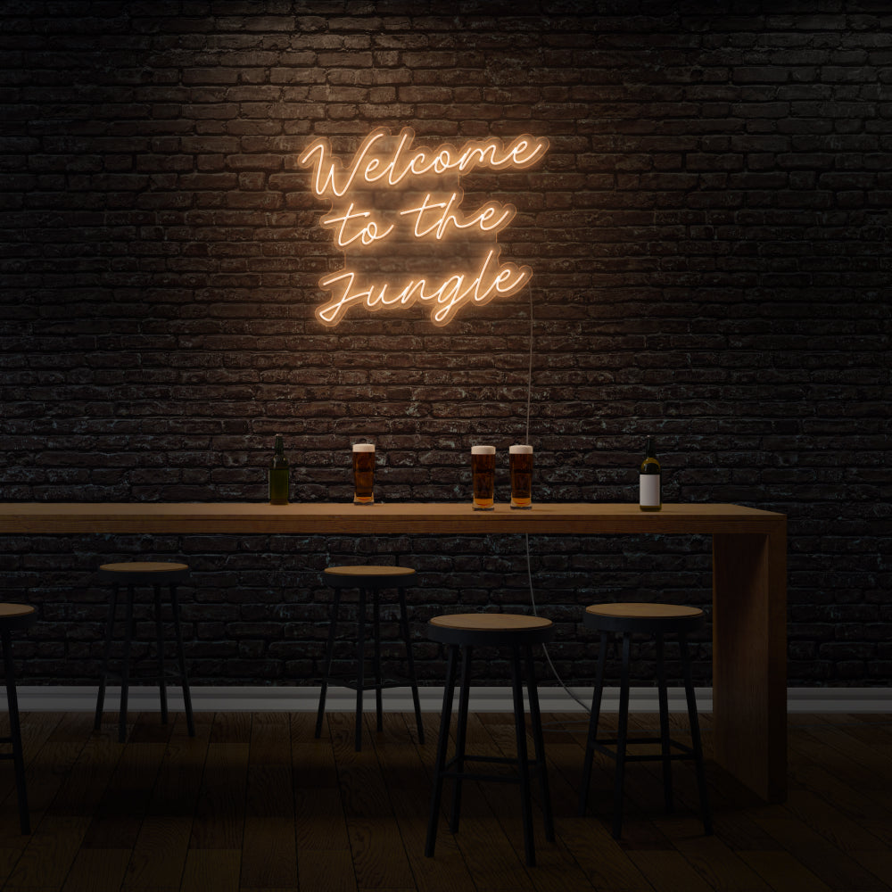 Welcome To The Jungle LED Neon Sign