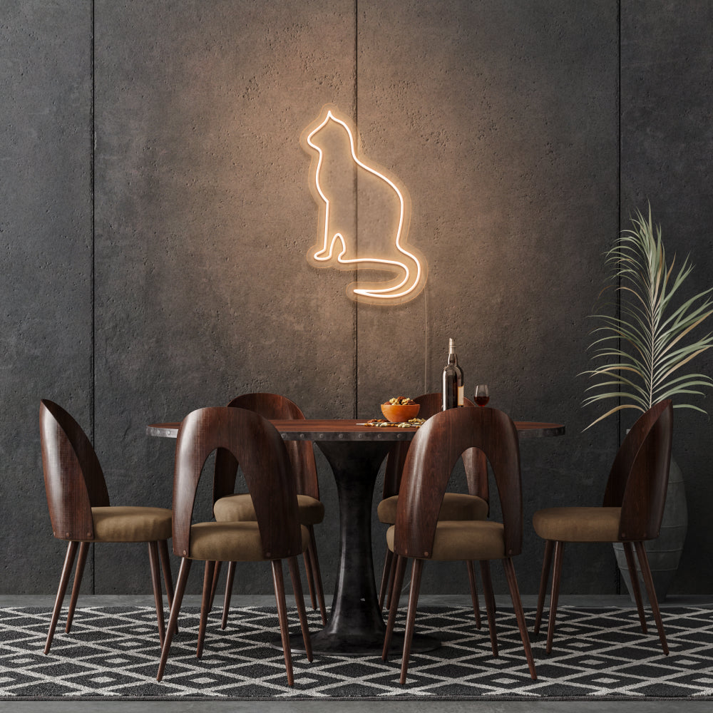 Cat Silhouette LED Neon Sign