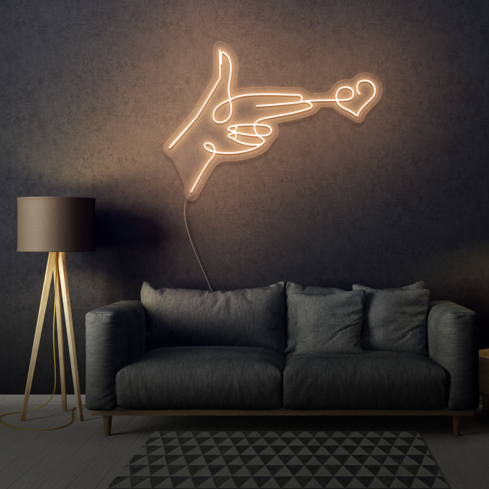 Shooting Heart LED Neon Sign