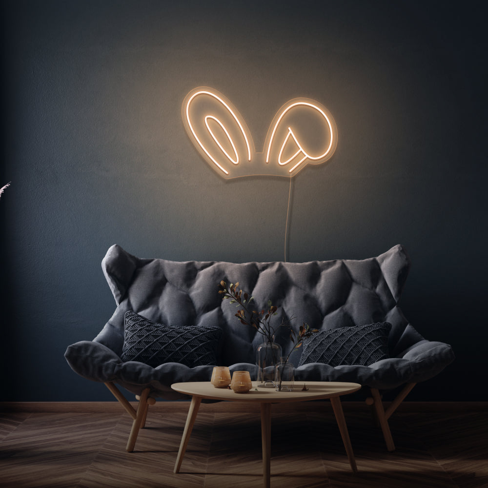 Bunny Ears Neon Light