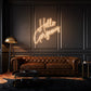 Hello Gorgeous Neon Lights Writing