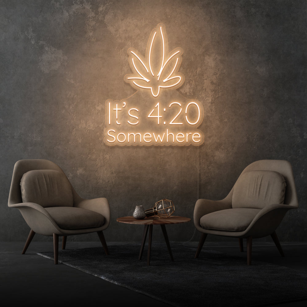 It’s 4:20 Somewhere Custom-made Neon Sign