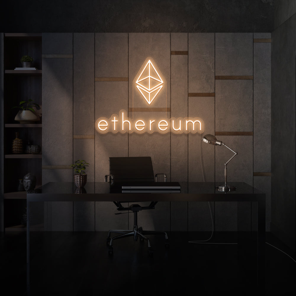 Ethereum Logo Neon Sign