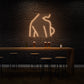 Naked Woman Side Profile Neon Light