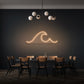 Ocean Wave Minimalist Neon Lighting