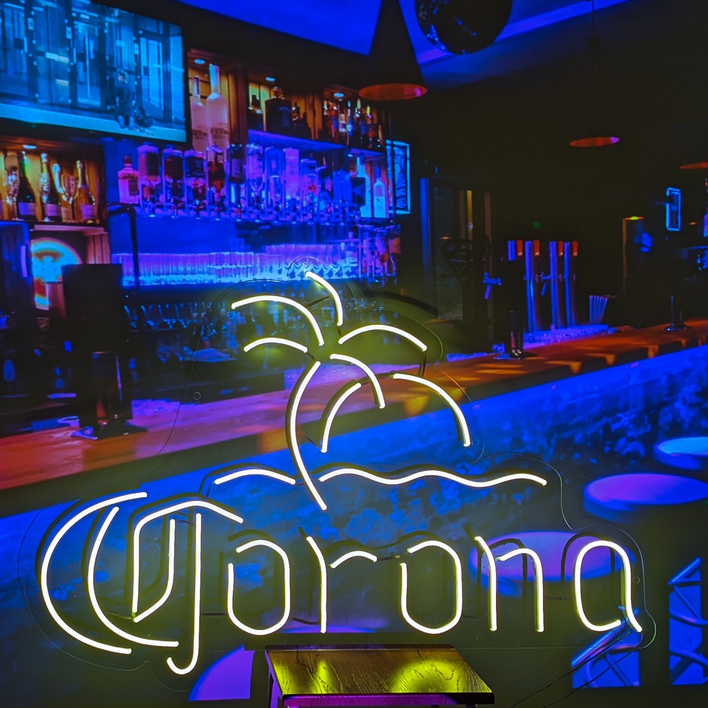 Corona Beer With Palm Tree LED Neon Sign