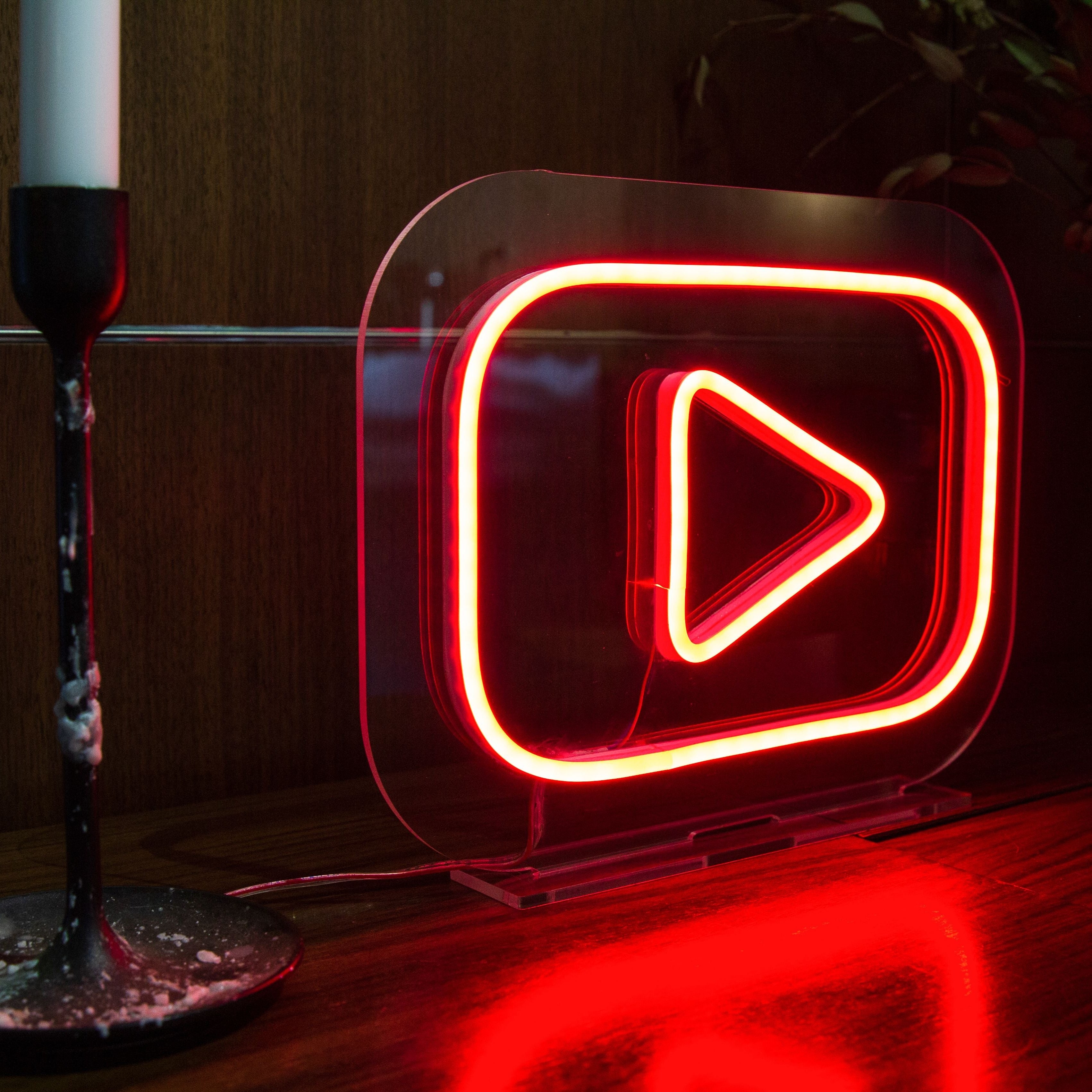 YouTube Mini Neon LED Sign